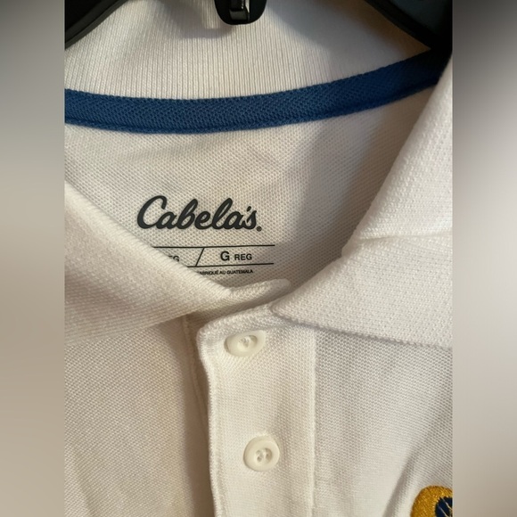 Cabela’s New Holland Agriculture Short Sleeve Polo Shirt White Large Men Coastal - Picture 3 of 6